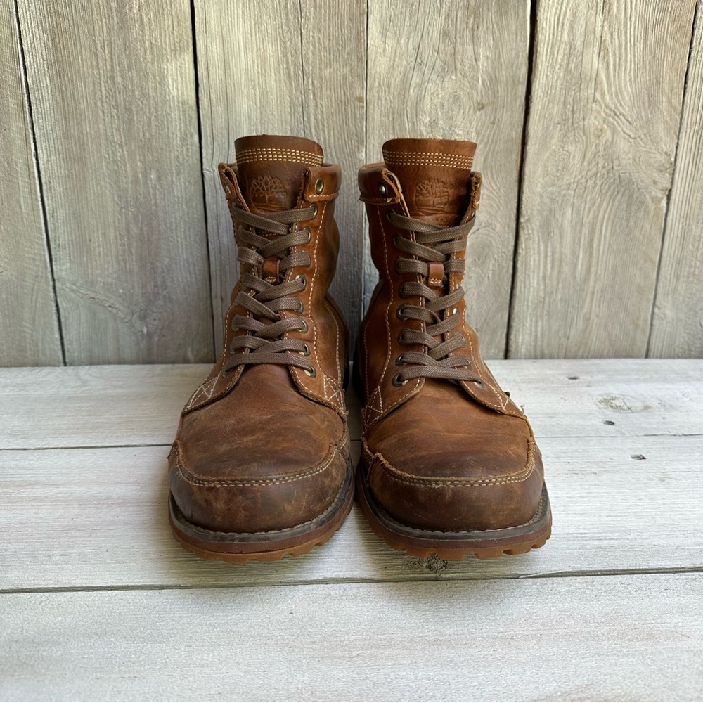 Timberland Earthkeepers Original High Brown Leather Boots 15551 Men’s 10